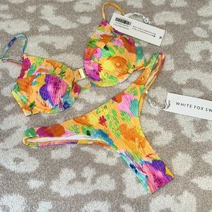 Never Worn White Fox Bikini Set
